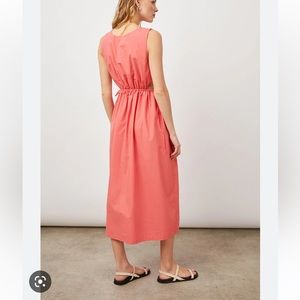 Rails Yvette poplin midi cut out dress
